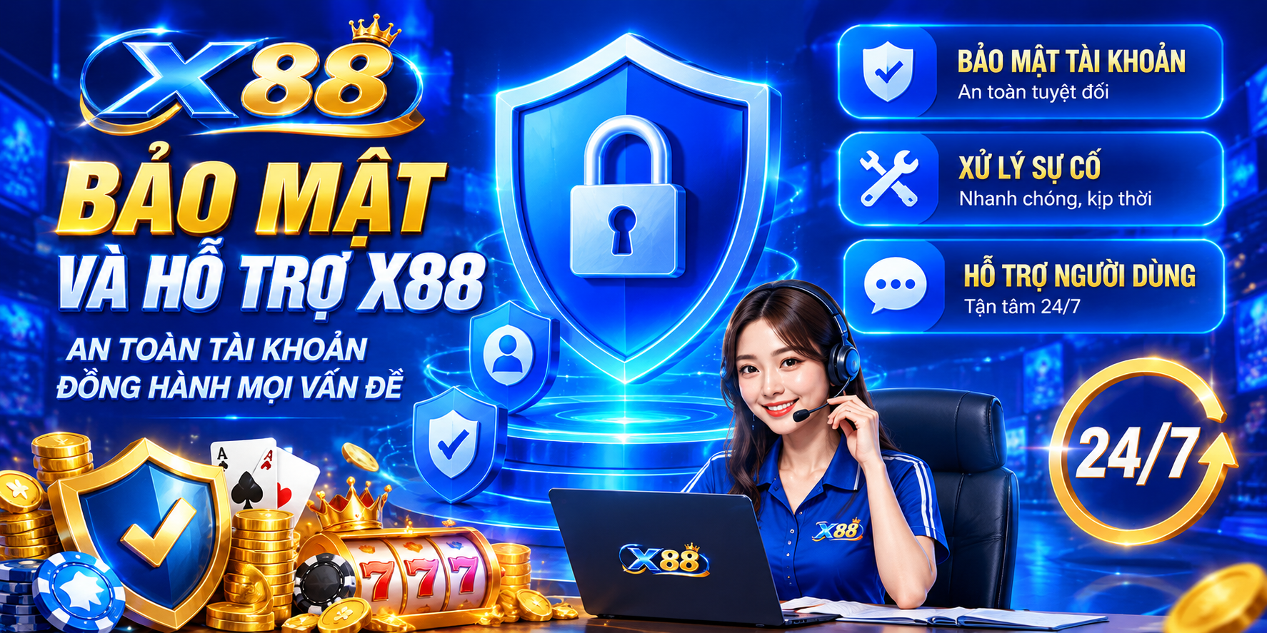 trang chủ 17 Bảo Mật Tài Khoản Và Hỗ Trợ X88